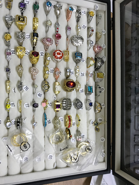 Sylvia 84 rings 18 necklaces